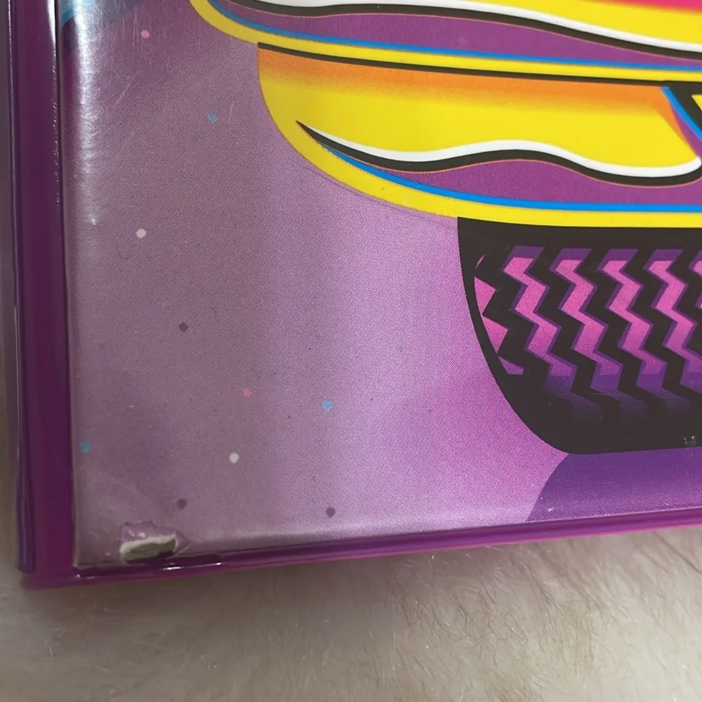 Lisa Frank Vintage Binder Cat Car MeowDeo Organizer Paper Holder